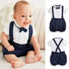 2Pcs Infant Baby Boys Suspender Sets