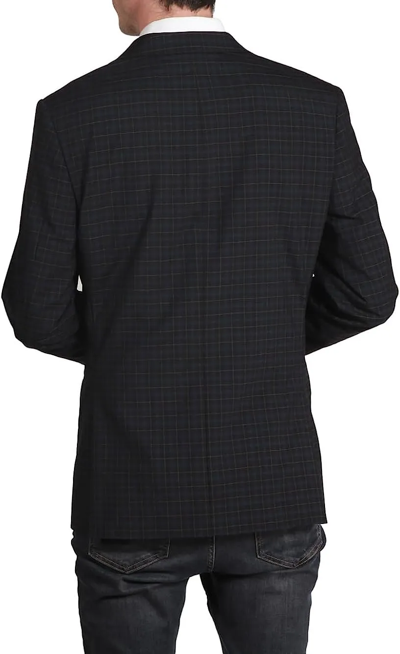 Adam Baker Men's Single Breasted Classic Fit 100% Luxury Lamb's Wool Blazer/Sport Coat - CLEARANCE - FINAL SALE