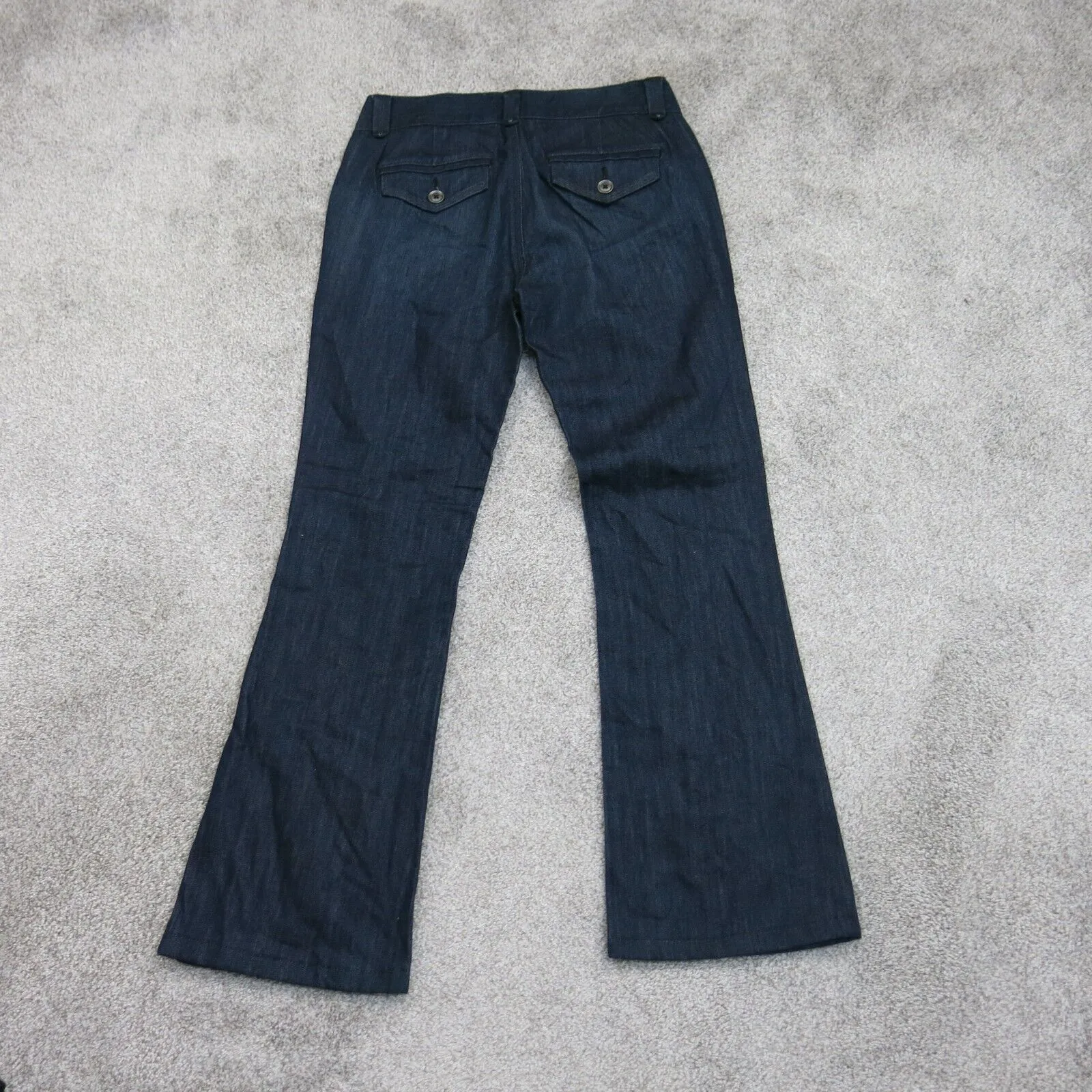 Ann Taylor Loft Womens Modern Flare Leg Denim Jeans Pants Low Rise Blue Size 0