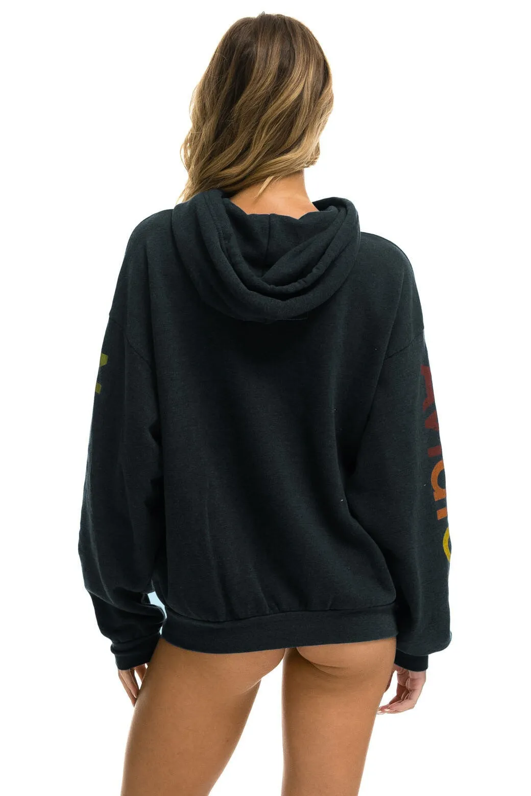 AVIATOR NATION NASHVILLE RELAXED PULLOVER HOODIE - CHARCOAL