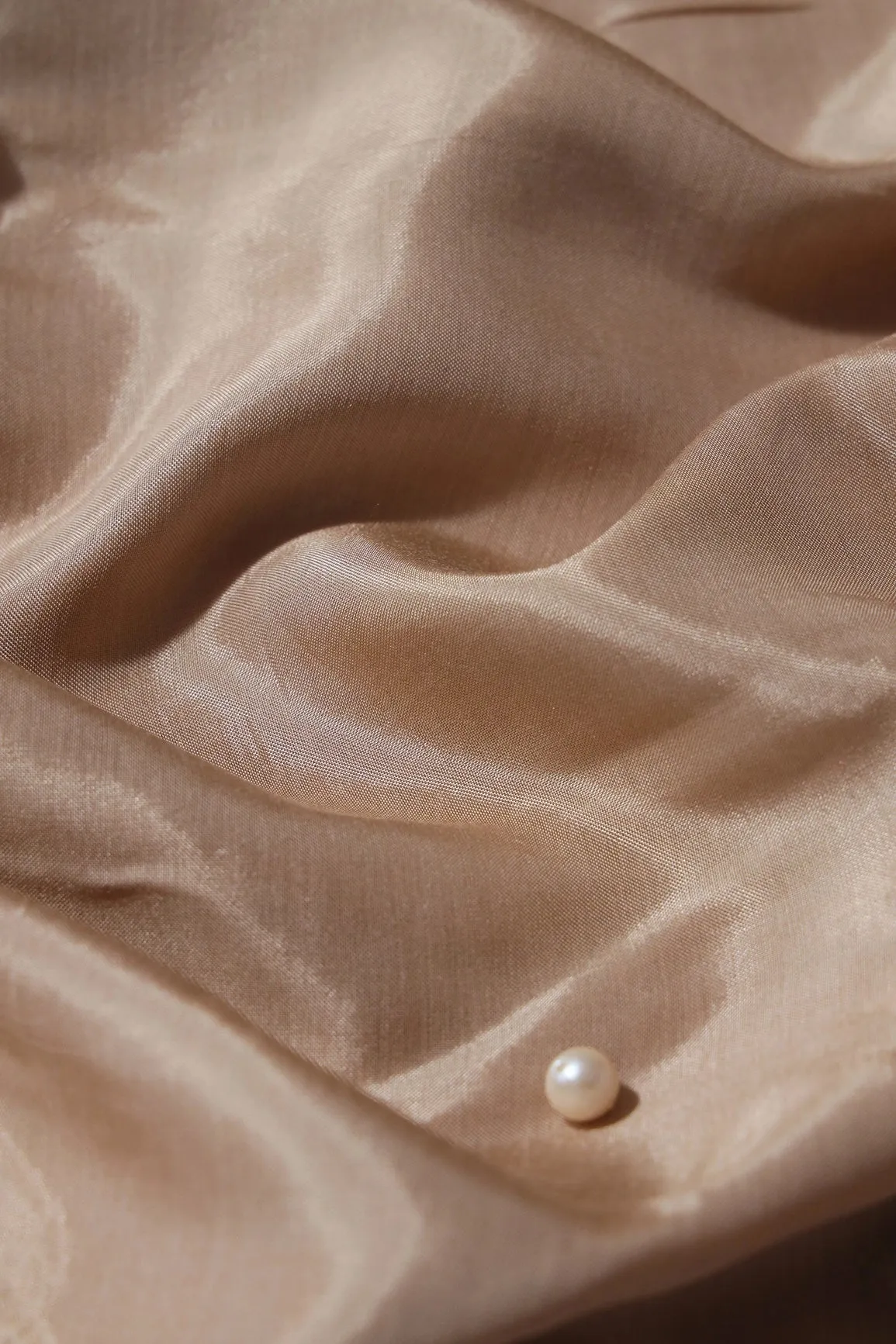 Beige Dyed Muslin Fabric