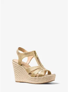 Berkley Metallic Wedge Sandal