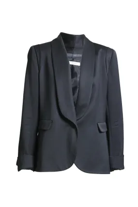 Black Tailored Tuxedo Blazer