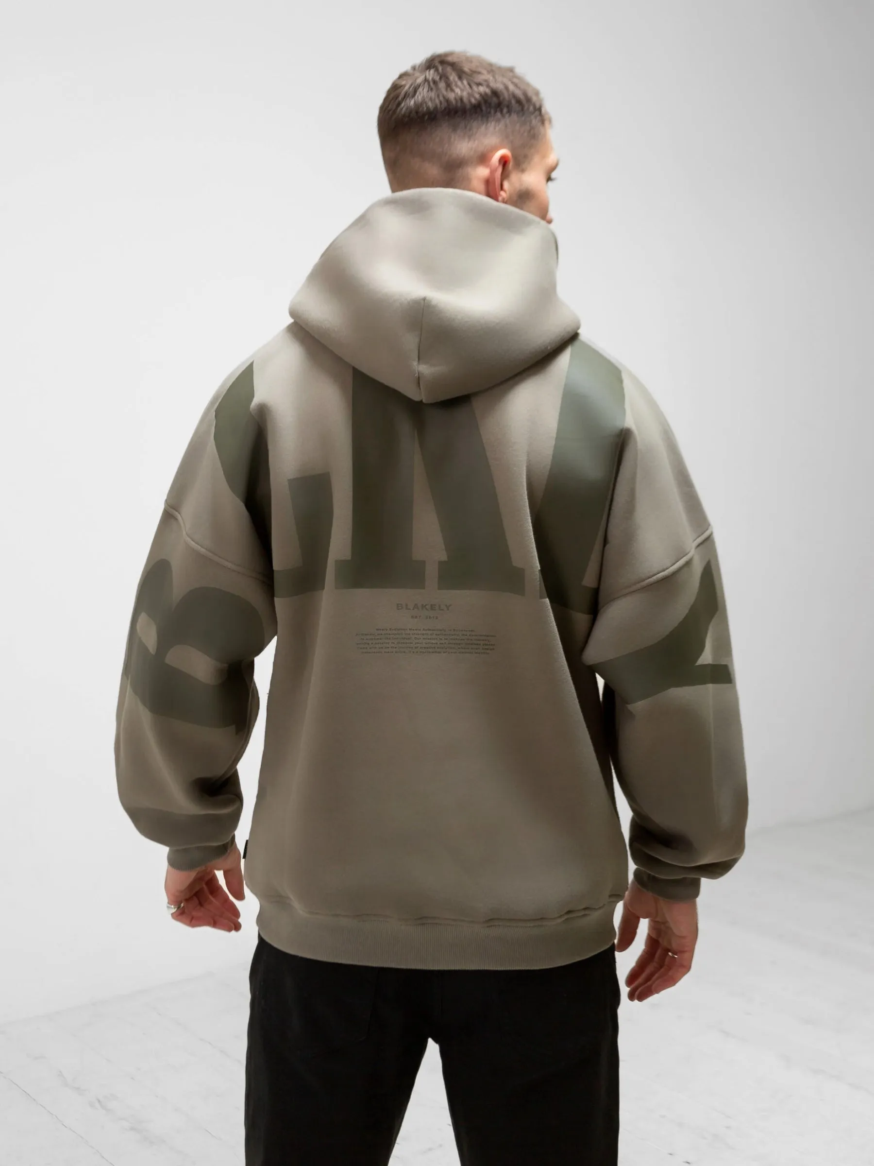 BLKLY Relaxed Hoodie - Safari Green