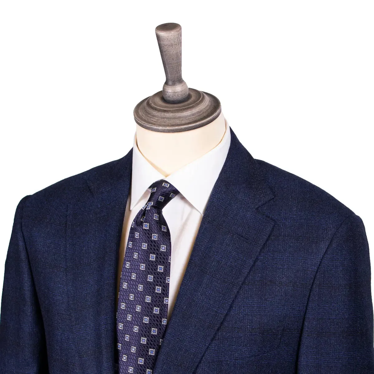 Blue Prince of Wales Check Wool Suit