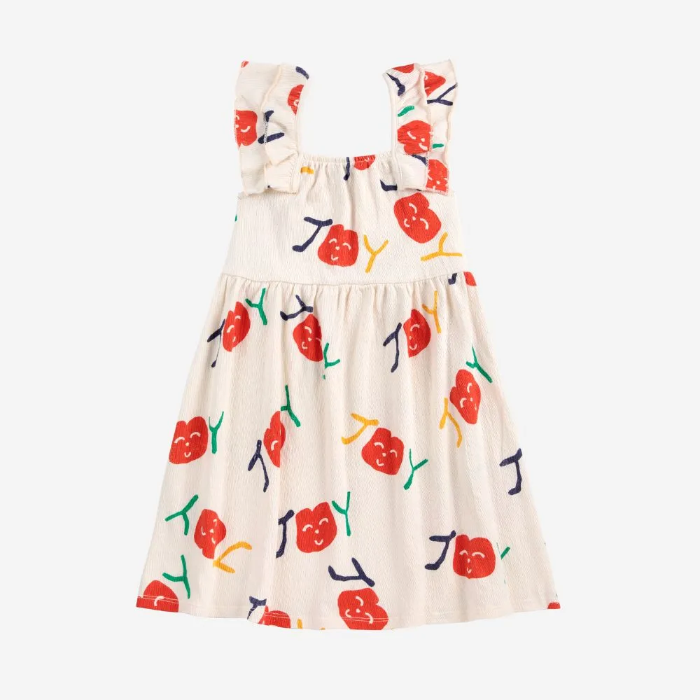 Bobo Choses Smiling All Over Ruffle Dress