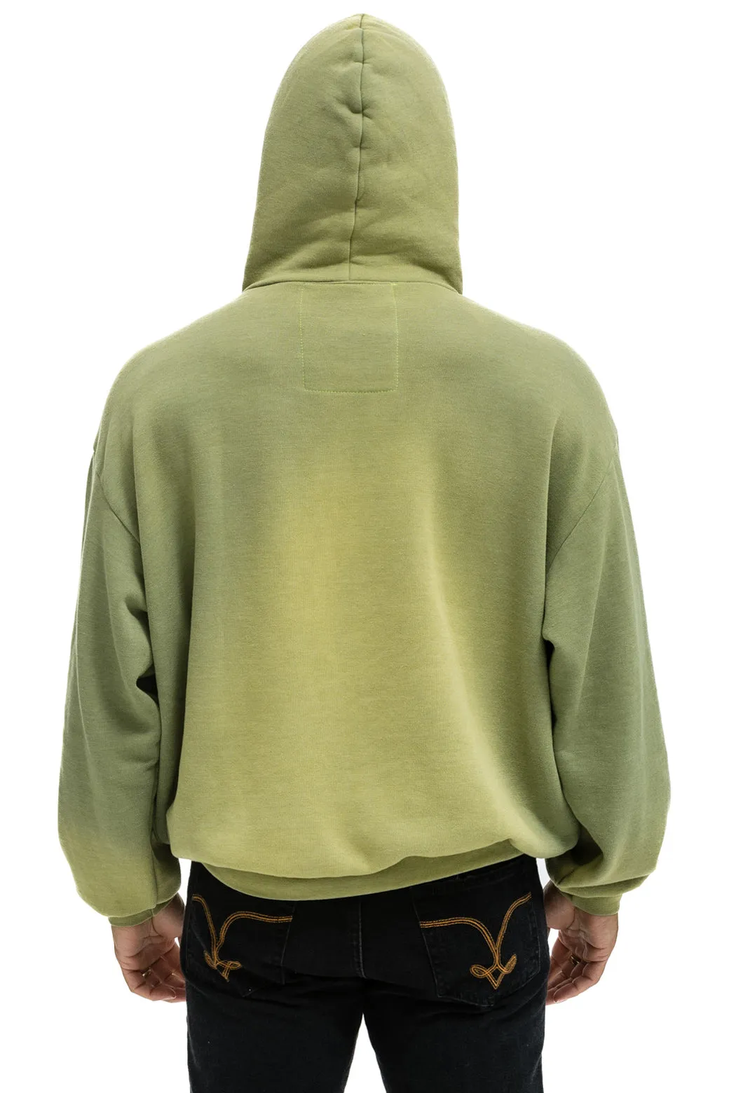 BOLT STITCH 2  RELAXED PULLOVER HOODIE - FADED ARMY