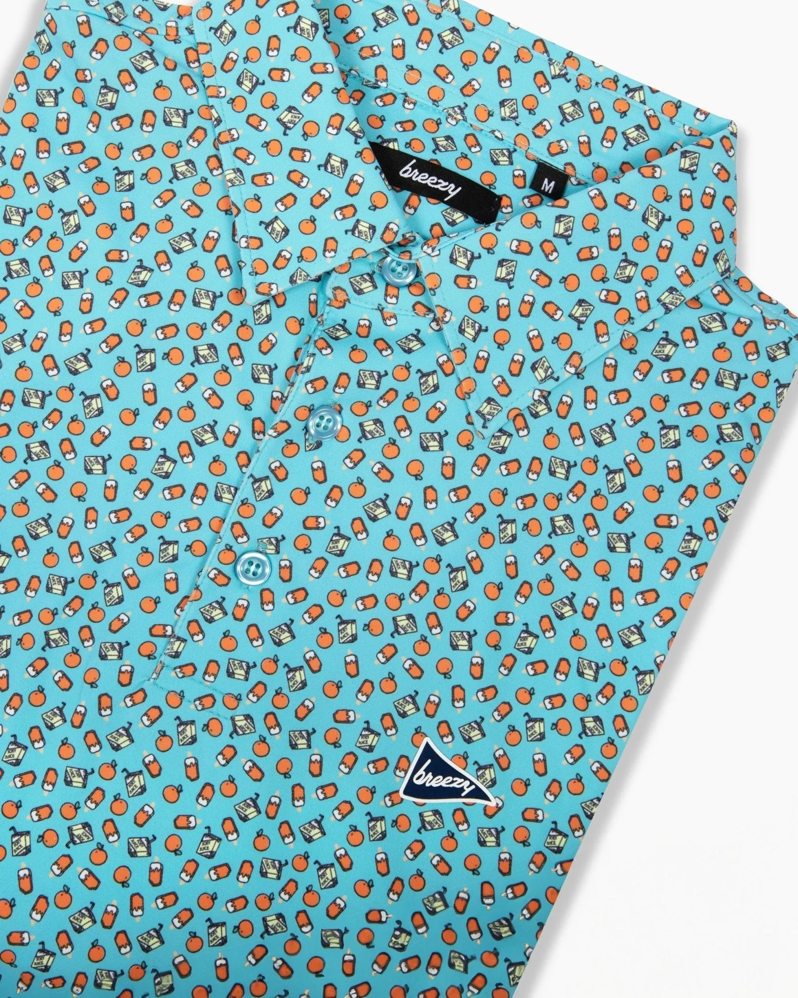 Breezy Golf The Joey Juice Polo Shirt in Blue