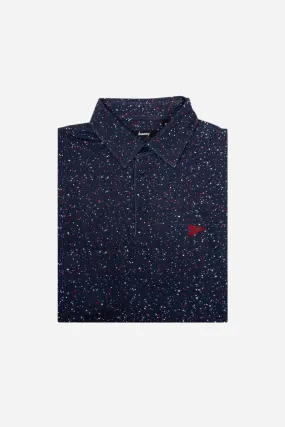 Breezy Golf The USA Splatter Navy Polo Shirt