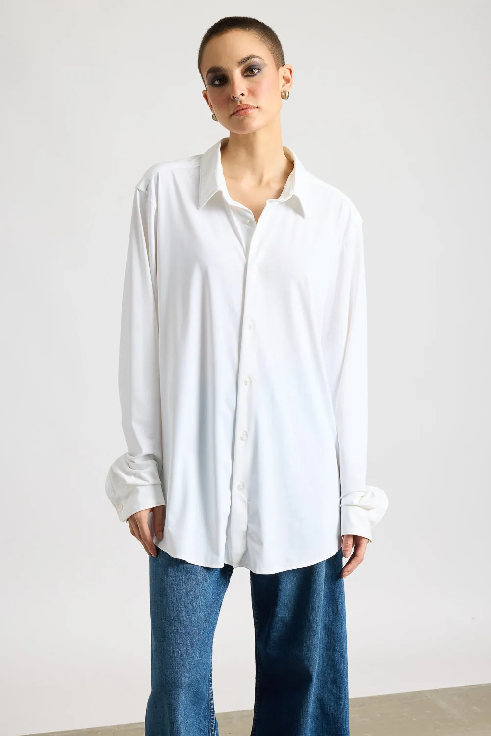 Breezy Relaxed Classic White Shirt