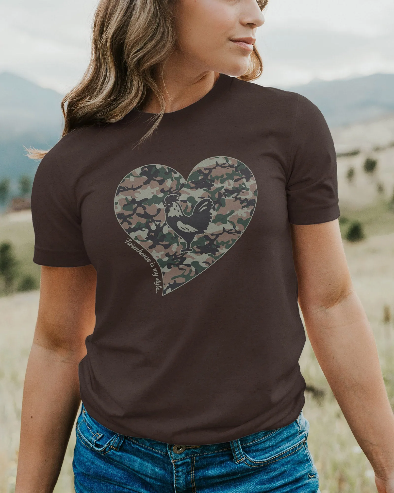 Camo Chic Rooster Tee T-Shirt