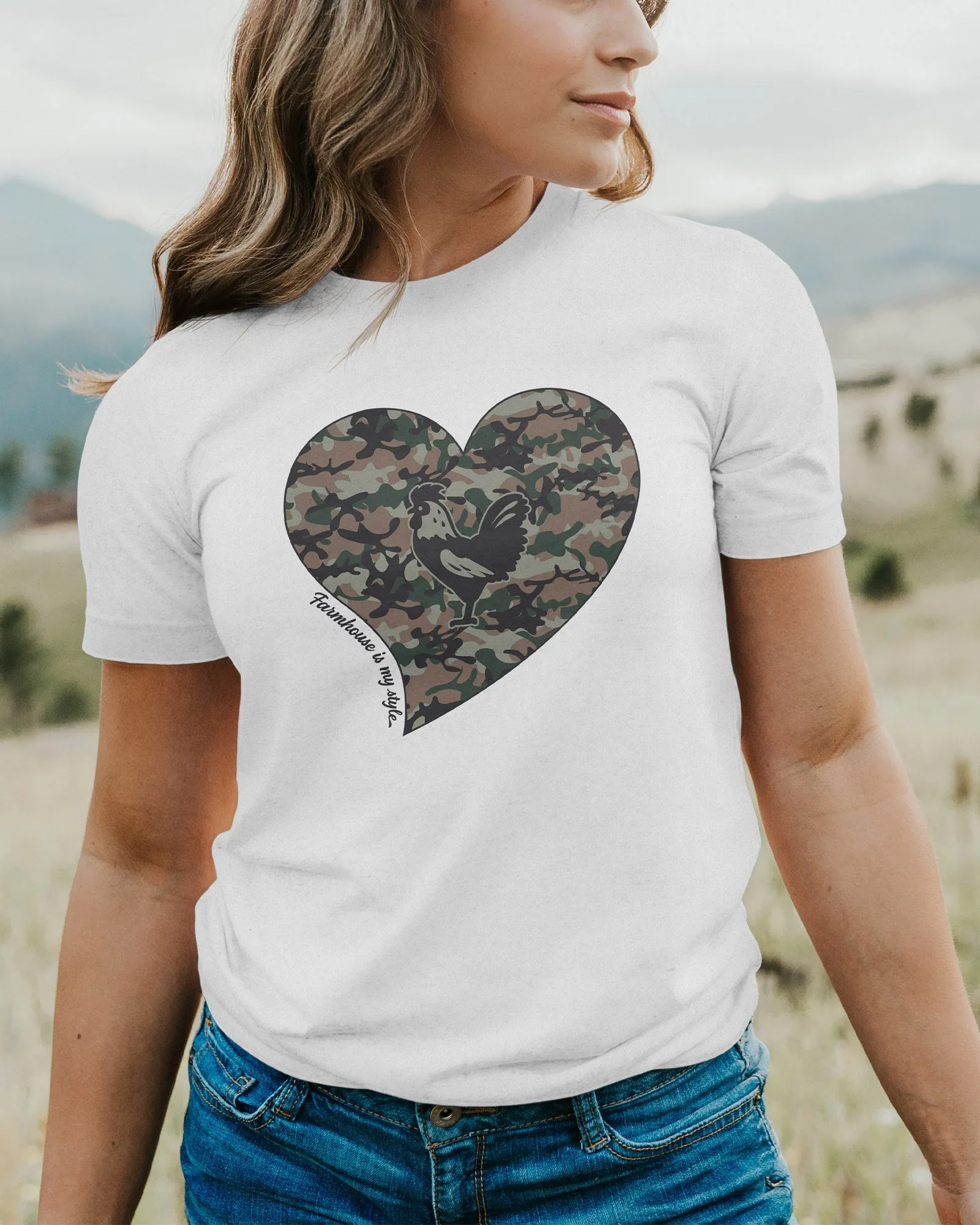 Camo Chic Rooster Tee T-Shirt