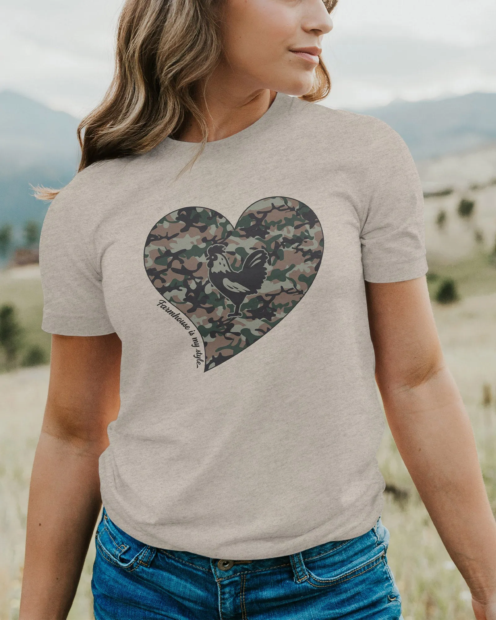 Camo Chic Rooster Tee T-Shirt