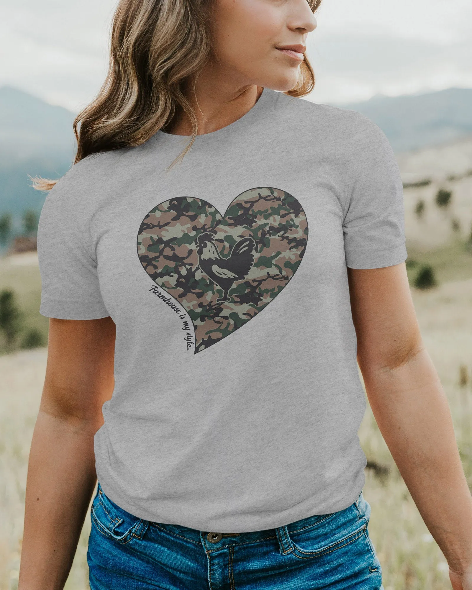 Camo Chic Rooster Tee T-Shirt