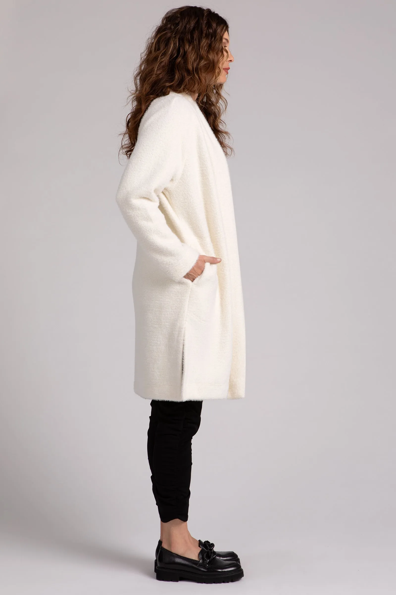 Cozy Everyday Cardigan Long | Ivory