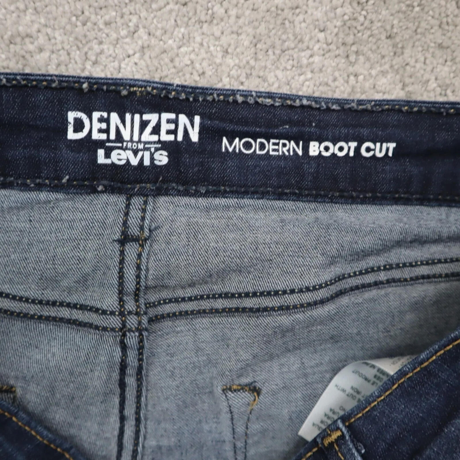 Denizen From Levis Women Modern Boot Cut Jeans Denim Mid Rise Blue Size W30XL30