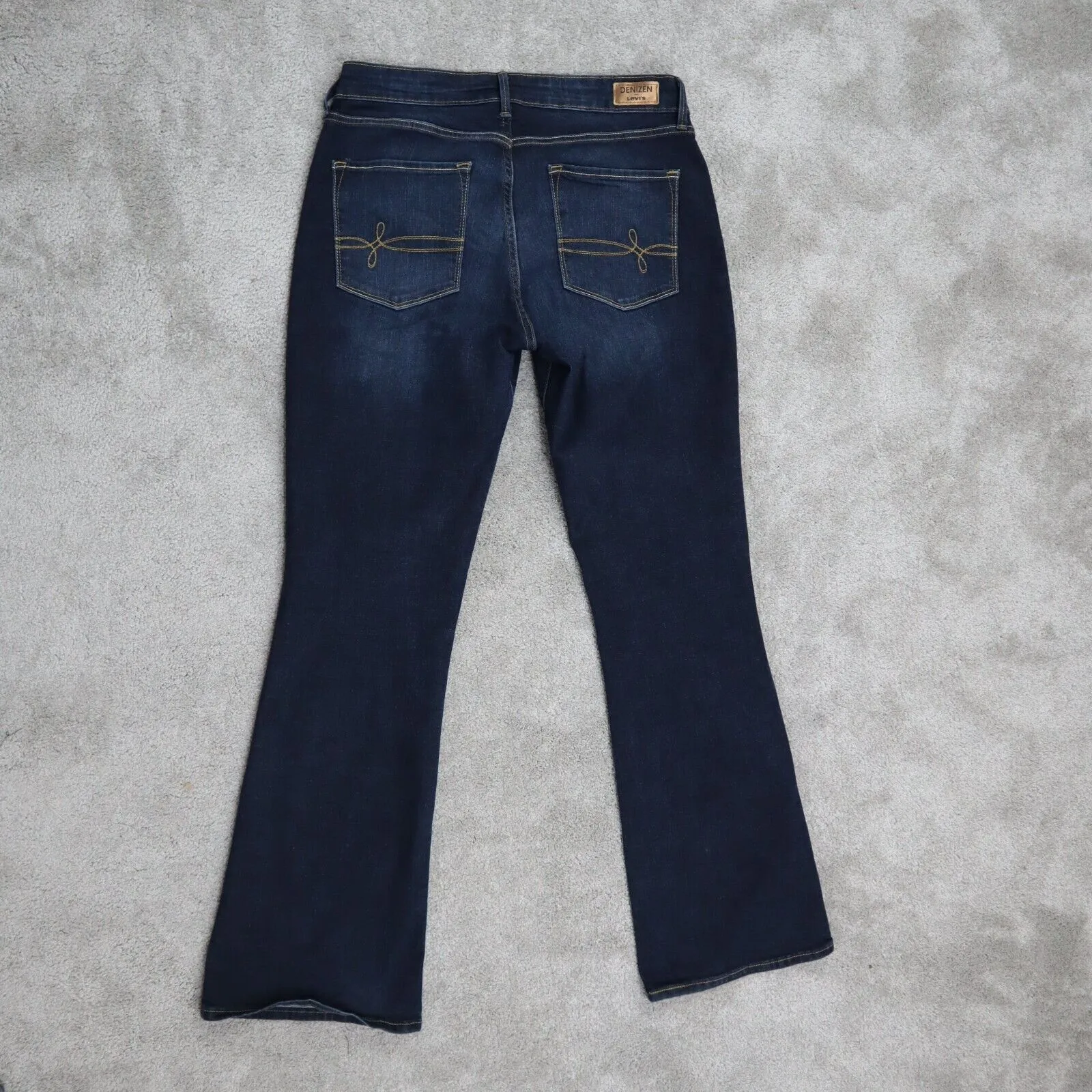 Denizen From Levis Women Modern Boot Cut Jeans Denim Mid Rise Blue Size W30XL30