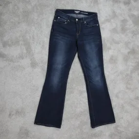 Denizen From Levis Women Modern Boot Cut Jeans Denim Mid Rise Blue Size W30XL30