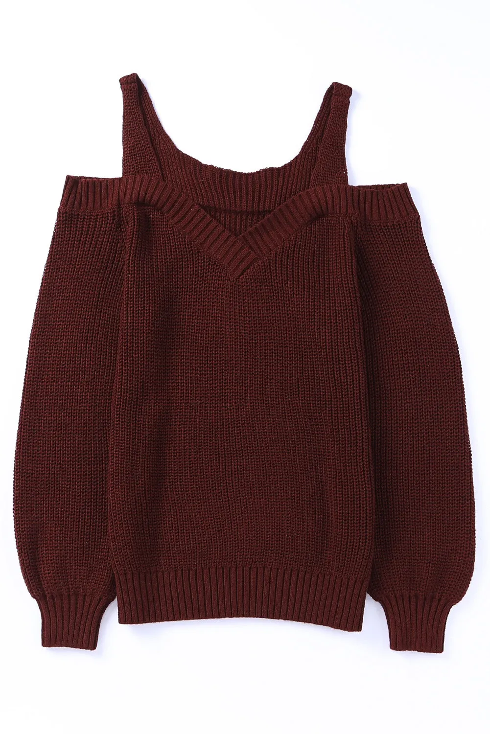 Dew Shoulder Knitted Sweater