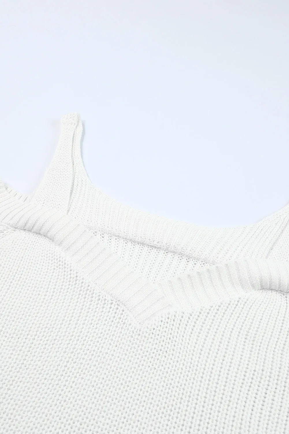 Dew Shoulder Knitted Sweater