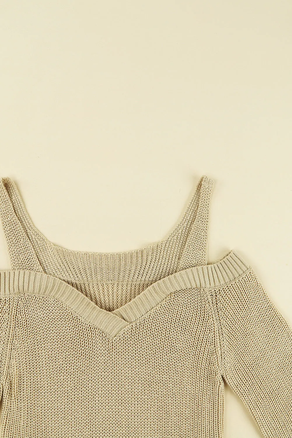 Dew Shoulder Knitted Sweater