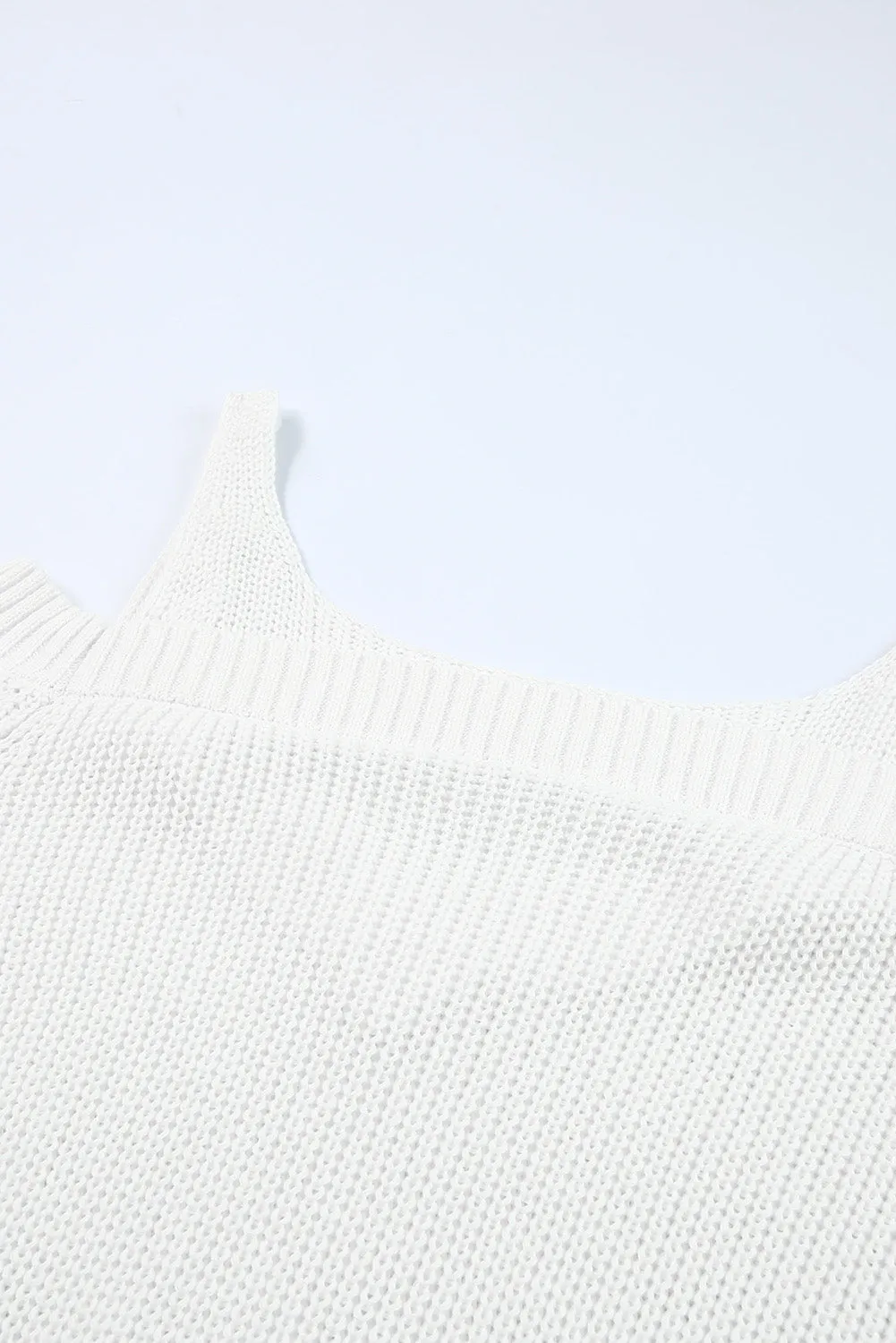 Dew Shoulder Knitted Sweater