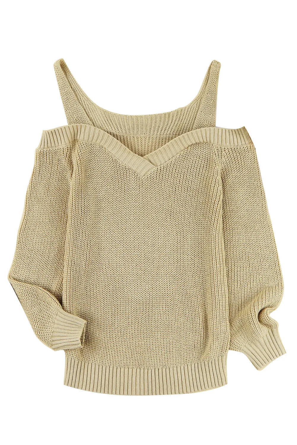 Dew Shoulder Knitted Sweater