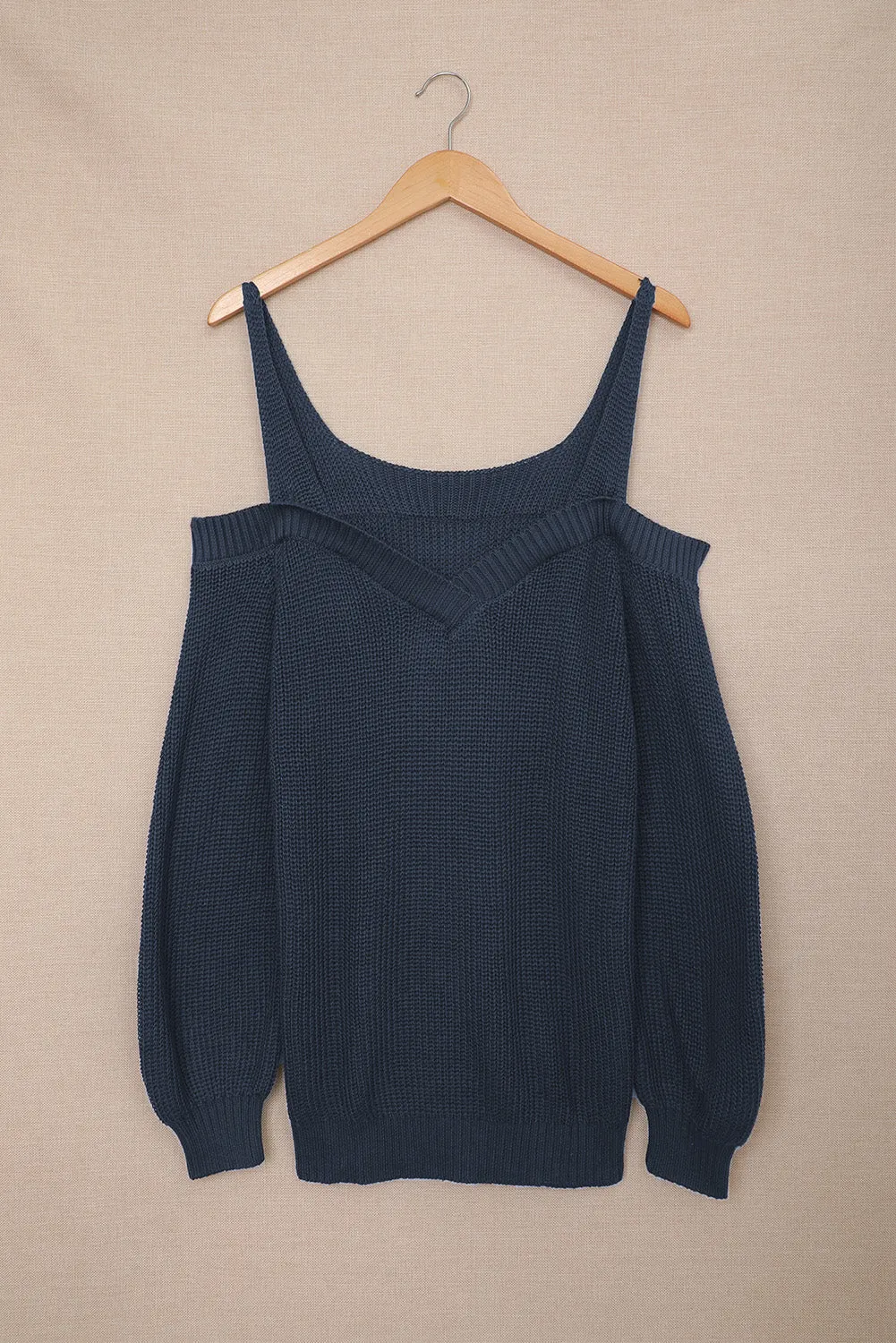 Dew Shoulder Knitted Sweater