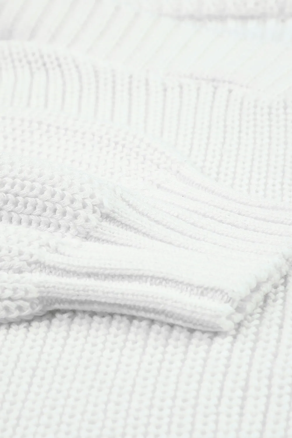 Dew Shoulder Knitted Sweater