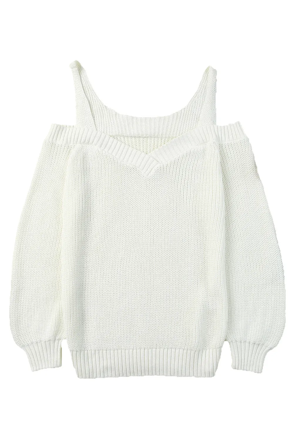 Dew Shoulder Knitted Sweater