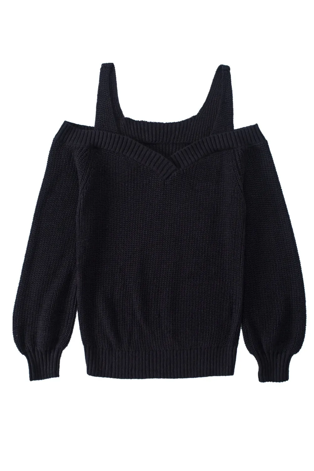 Dew Shoulder Knitted Sweater