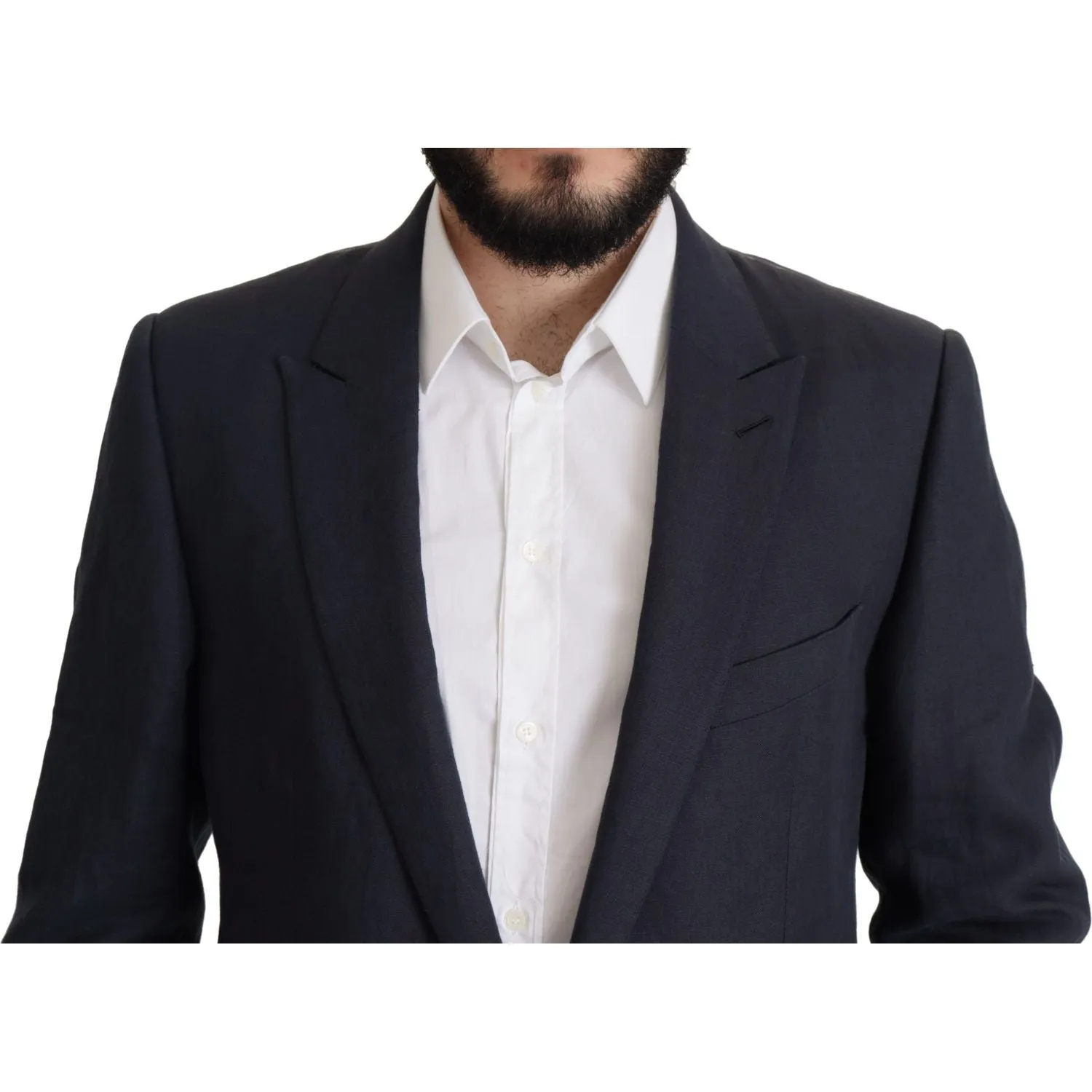 Dolce & Gabbana Elegant Linen Single Breasted Blazer