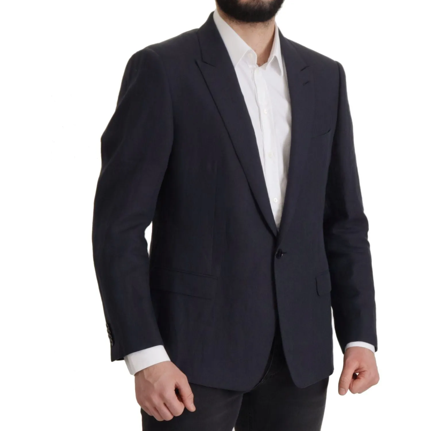 Dolce & Gabbana Elegant Linen Single Breasted Blazer