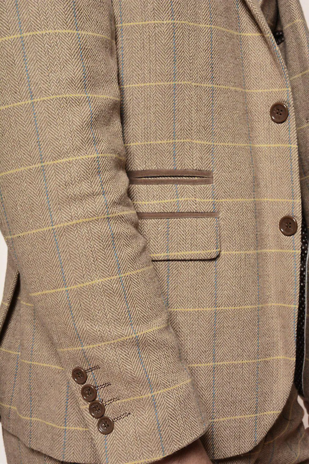 DX7 - Oak Tweed Check Blazer