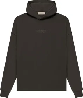 Fear of God Essentials Relaxed Hoodie 'Off Black', black