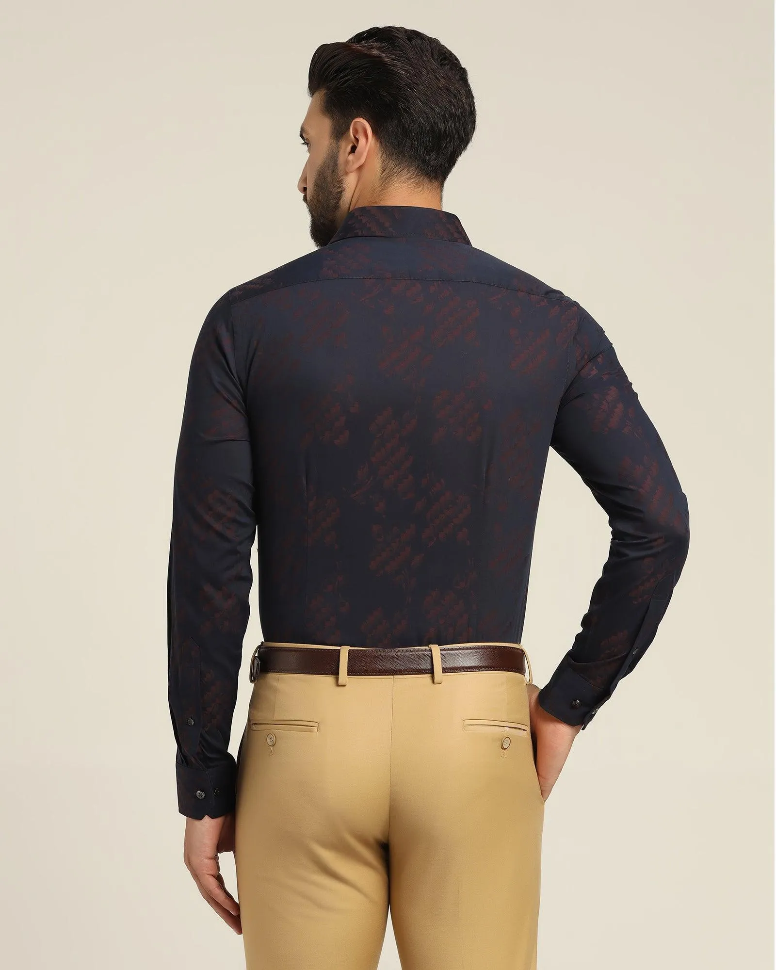 Formal Rust Printed Shirt - Drako