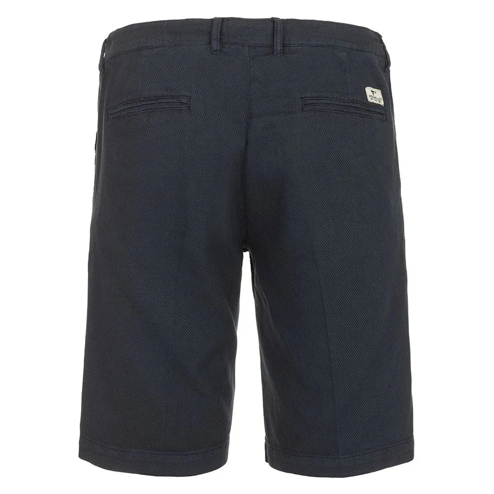 Fred Mello Chic Blue Cotton Bermuda Shorts