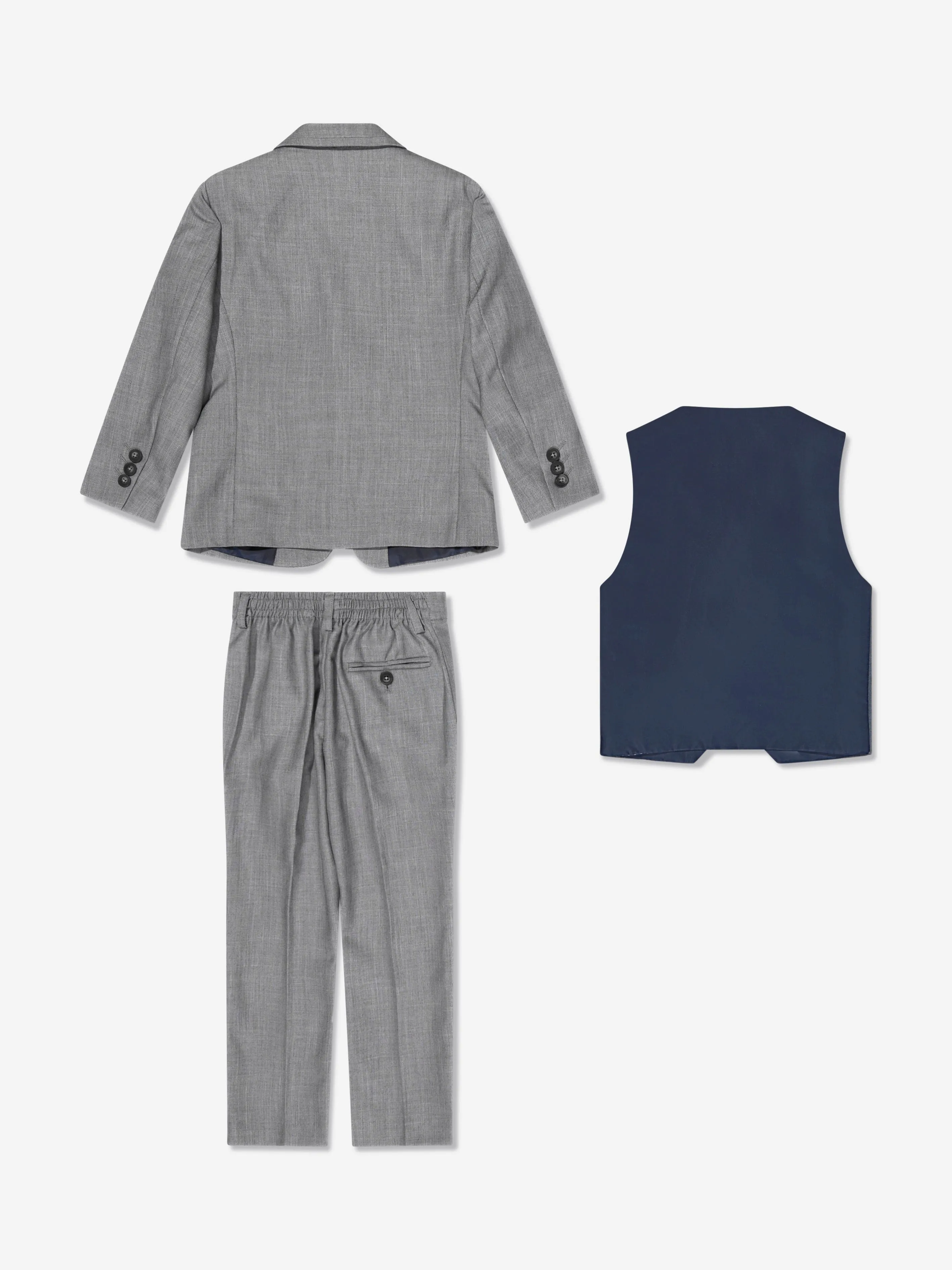 House Of Cavani Boys Reegan 3 Piece Suit in Grey