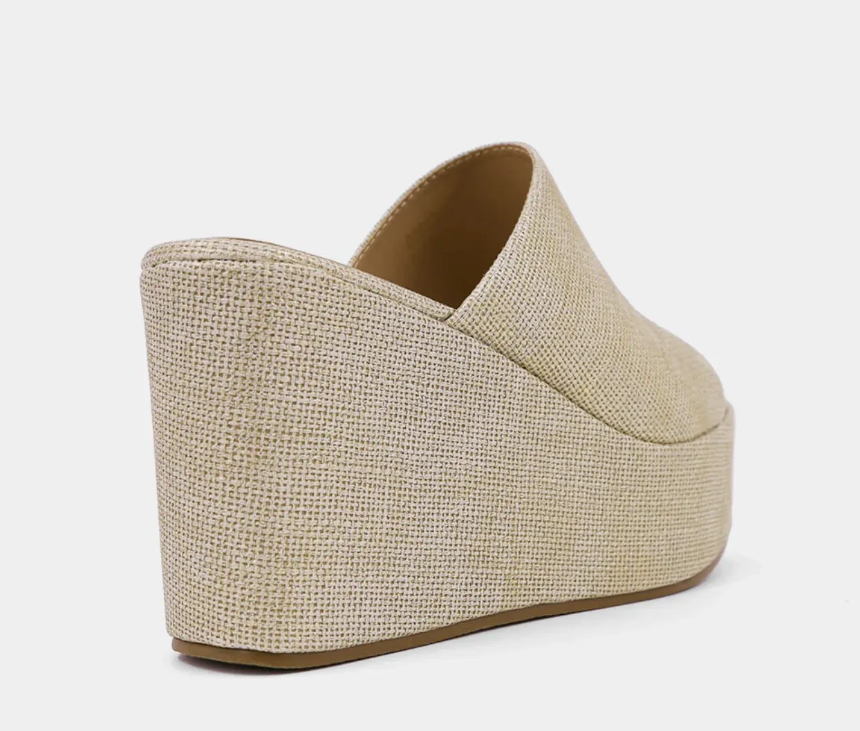 Ilaria Wedge Gold Woven