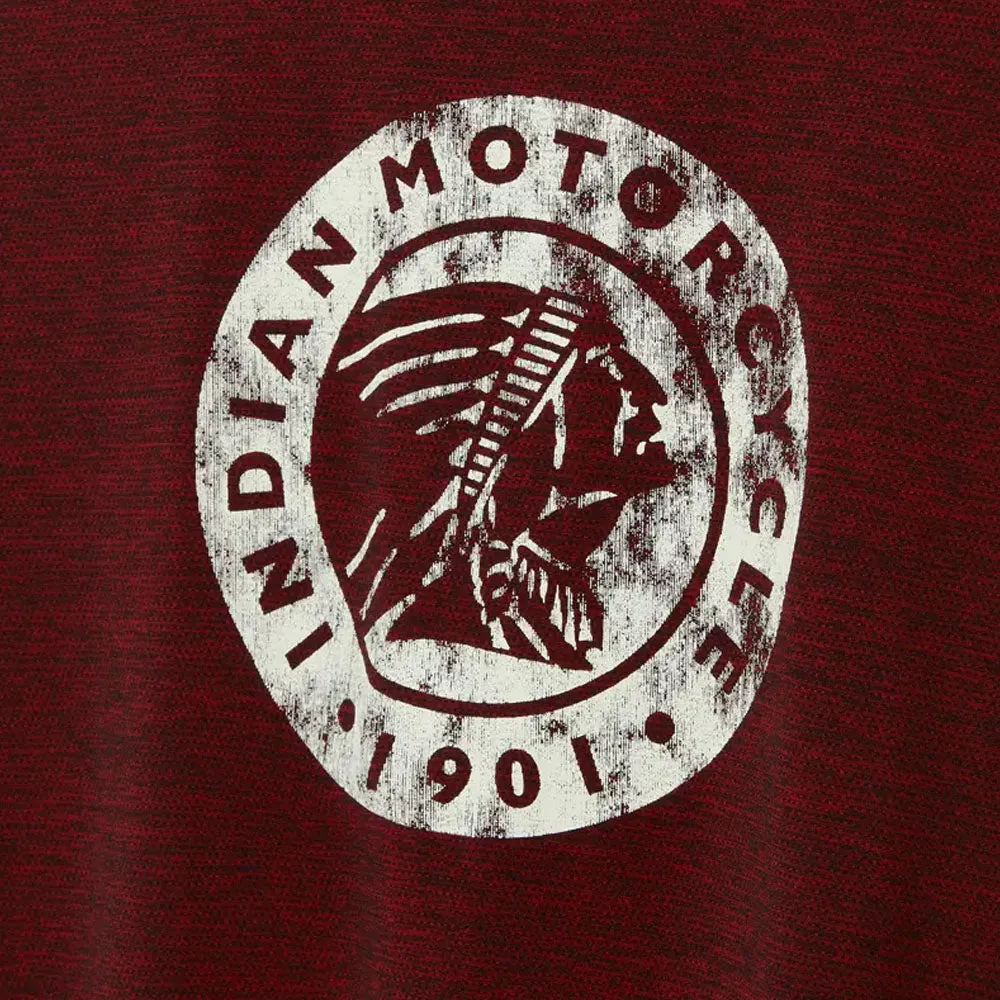 Indian Motorcycle Athlete Icon Headdress T-Shirt Red