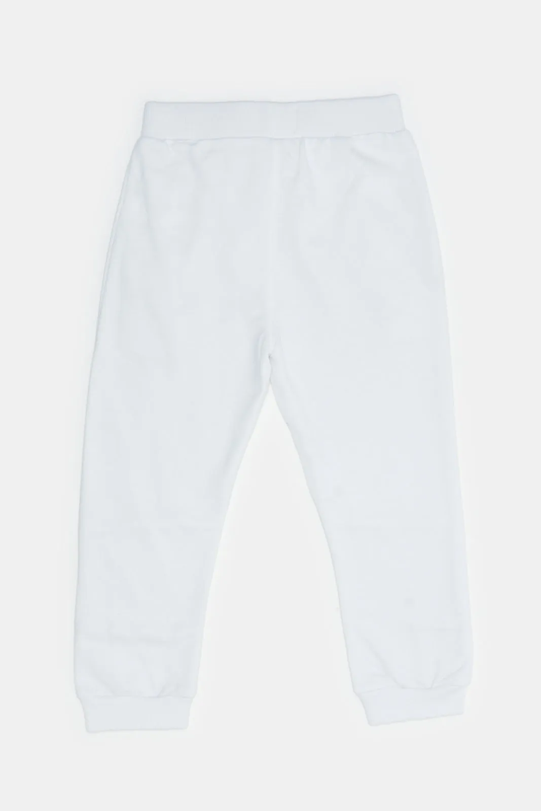 Infant Boys White 2 Pocket Joggers