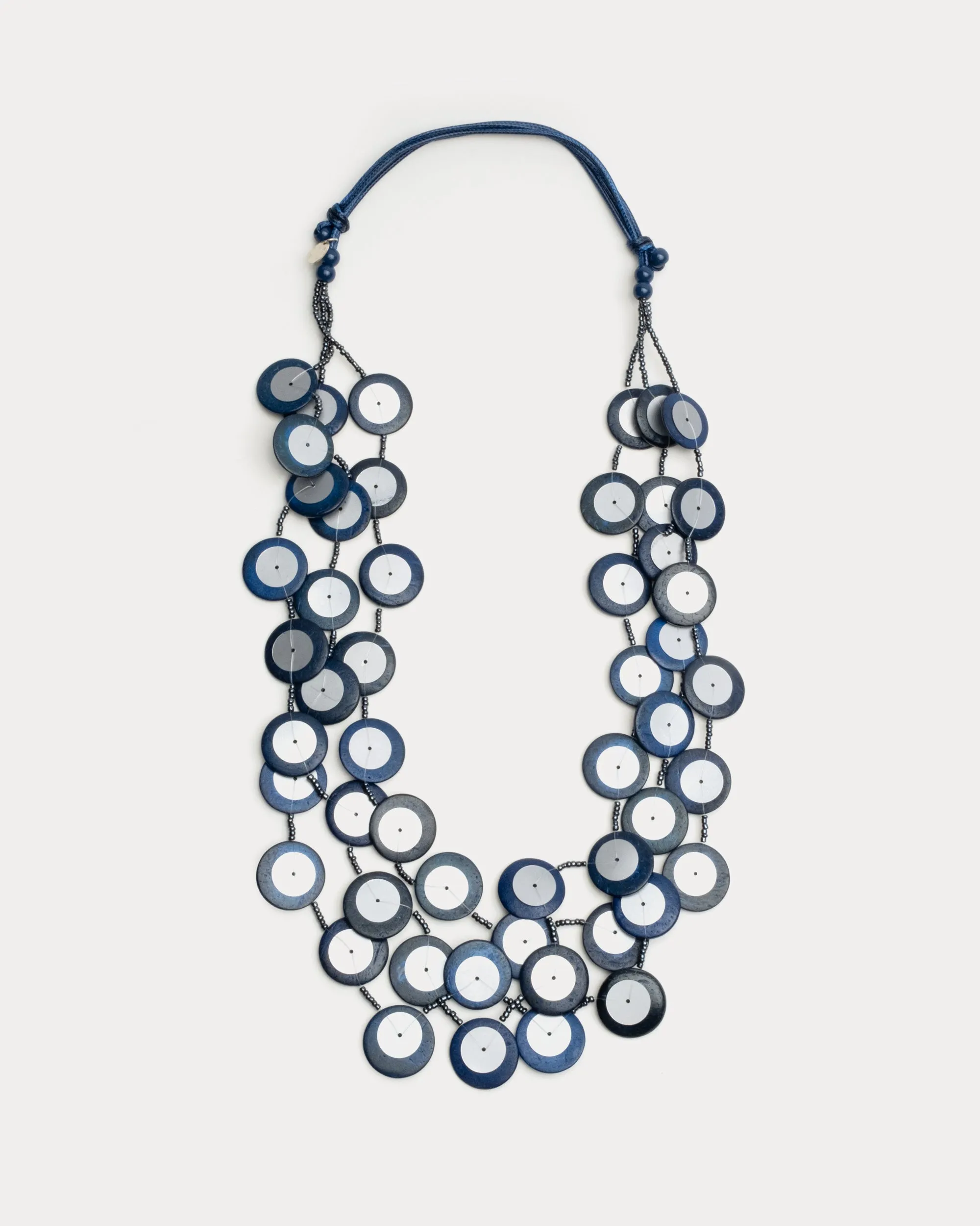 Iridescent Arabella Necklace Blue Multi