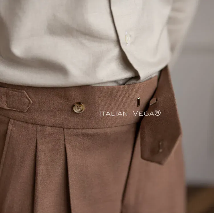 Italian Khakhi Signature Formal Gurkha Pants by ITALIAN VEGA®