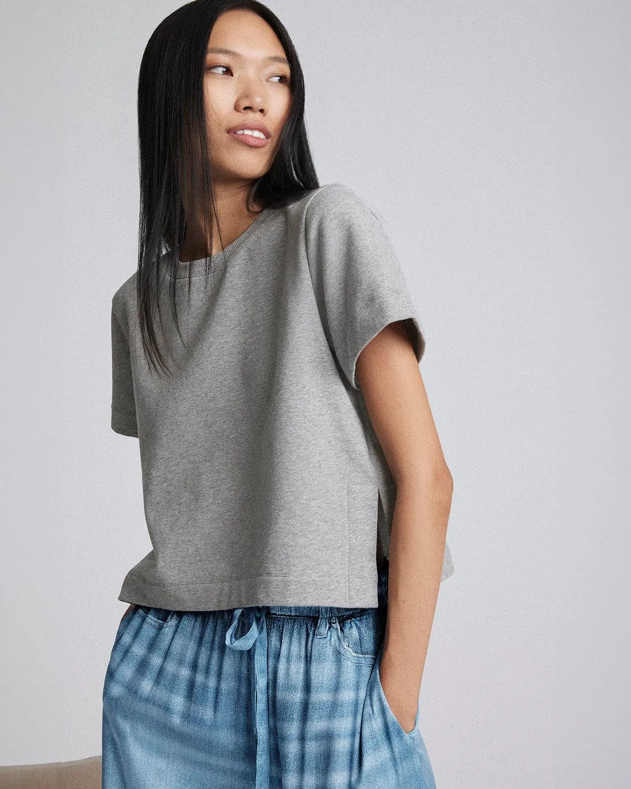 Kate Young x Splendid Short Sleeve Sweatshirt