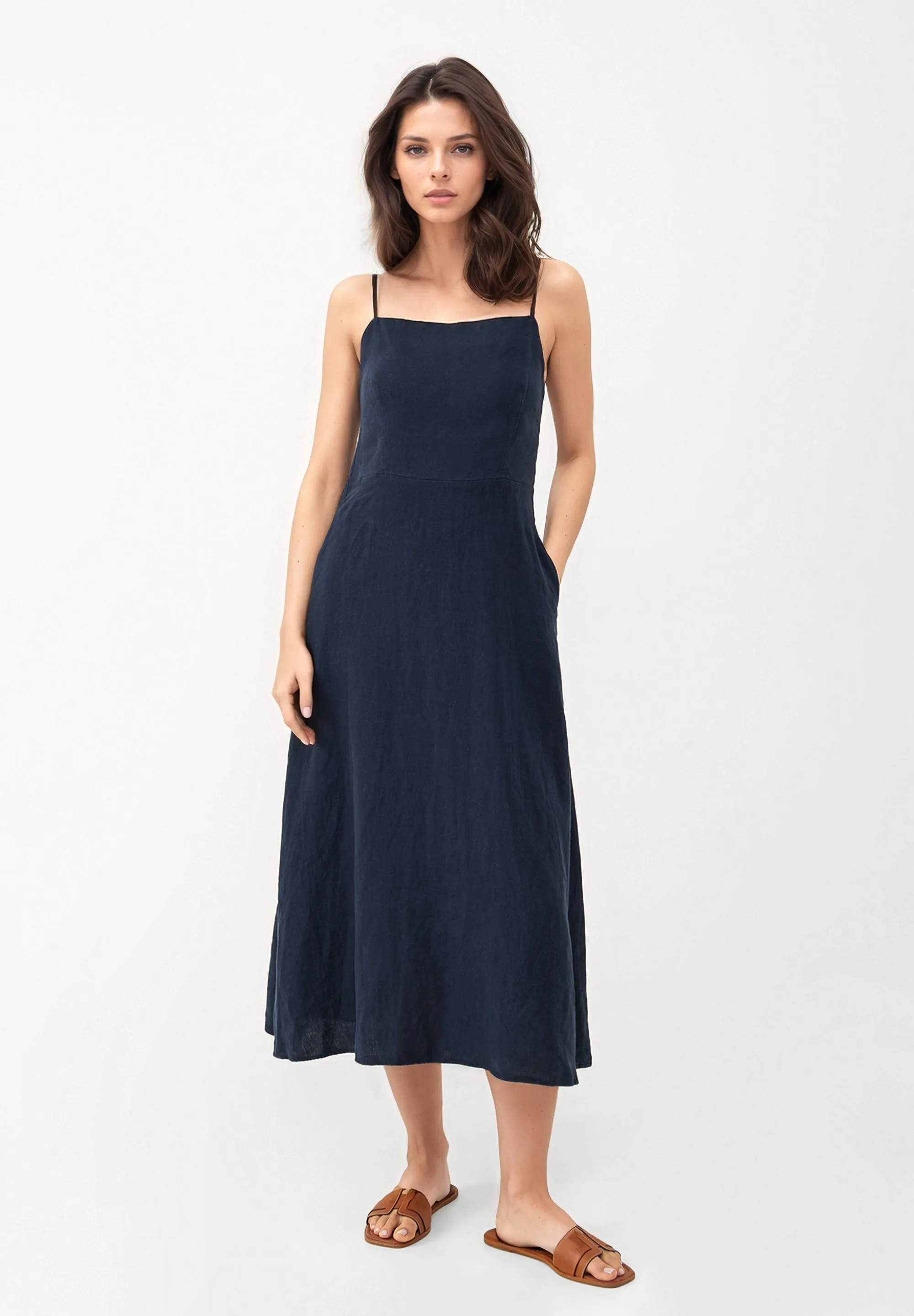 LAST ONE in L - Giana Dress - Midnight Blue