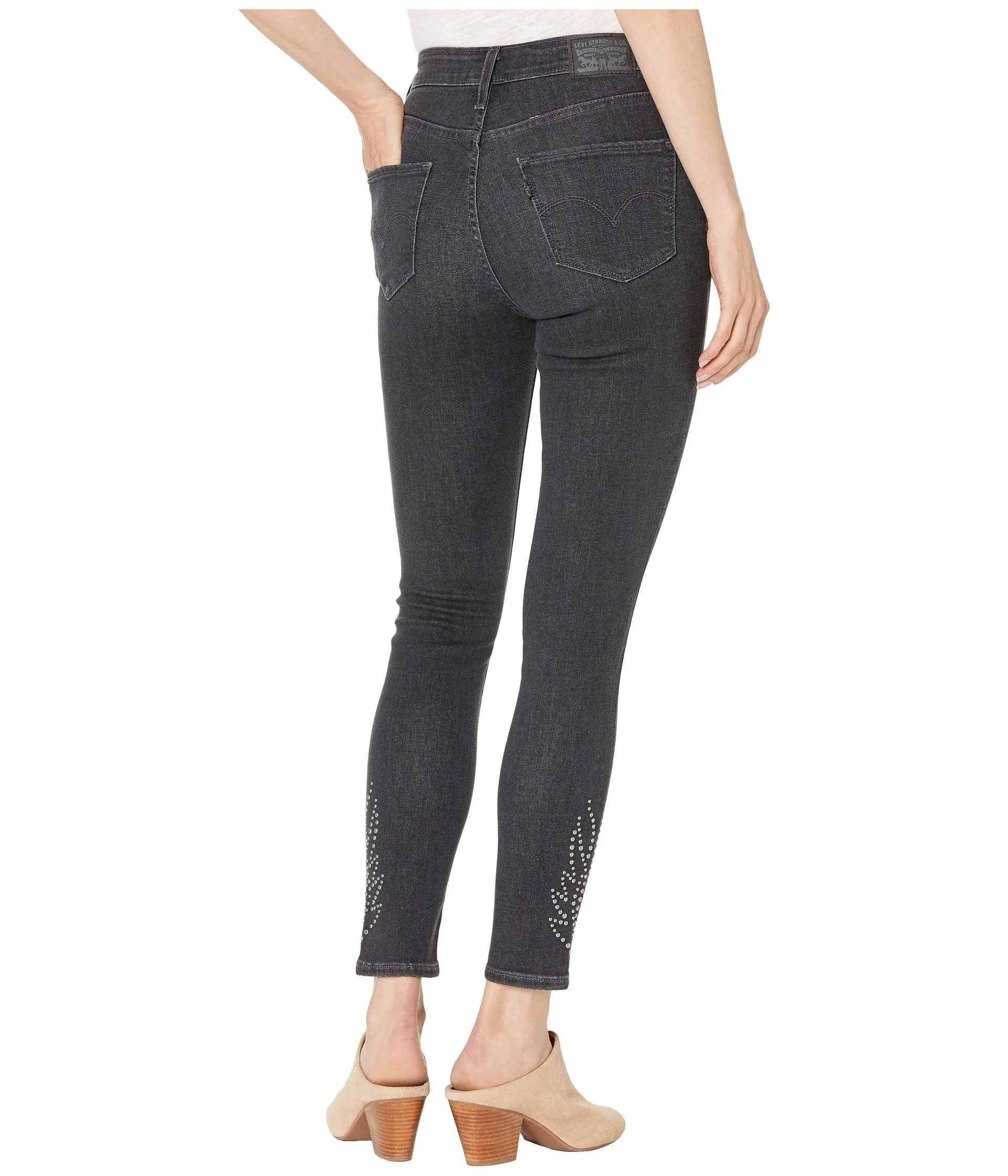 Levis Women's Hi Rise Skinny Ankle Jeans - Writings On The Wall