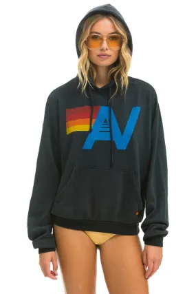 LOGO PULLOVER RELAXED HOODIE - CHARCOAL