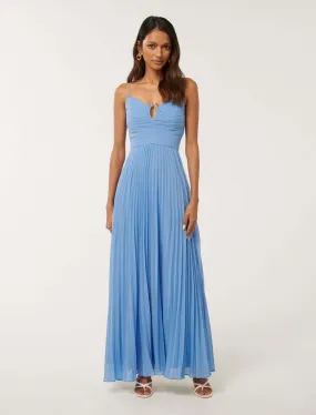 Loreto Petite Pleated Maxi Dress