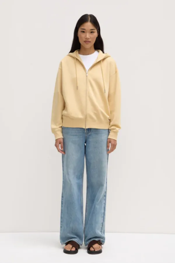 Louisa Hooded Zip Sweater Chamomile