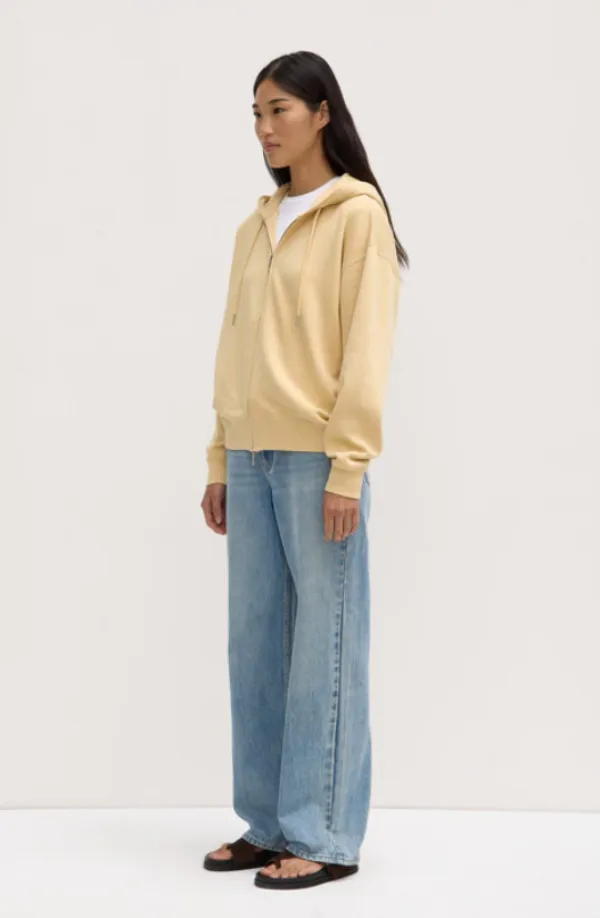 Louisa Hooded Zip Sweater Chamomile